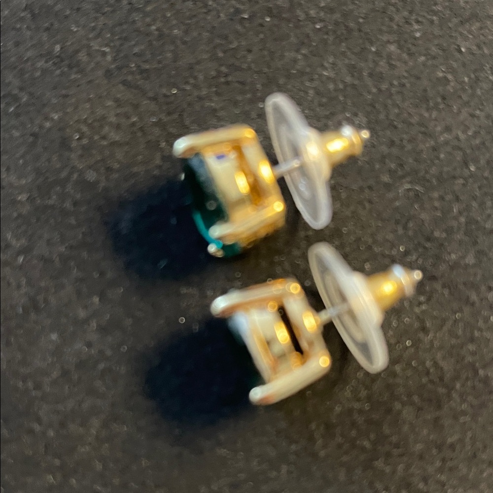 Kate Spade Emerald Green Stud Earrings - Picture 2 of 3